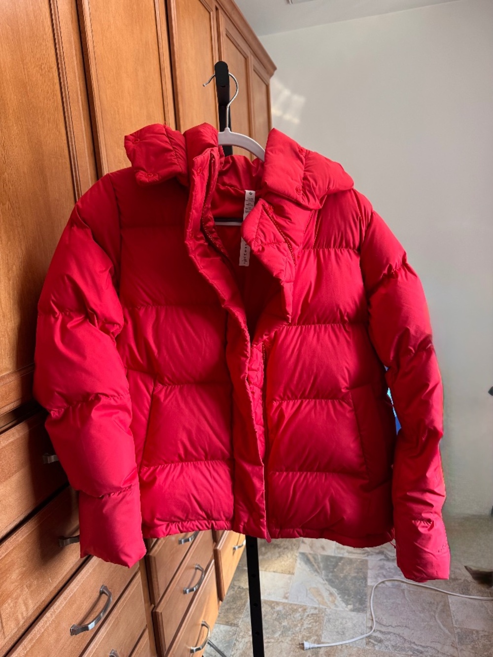 Lululemon Wunder Puff Jacket Grenadine Red Size 10